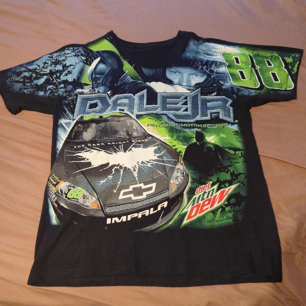 2012 NASCAR Dale Earnhardt Jr Batman Dark knight rises all over print shirt Larg